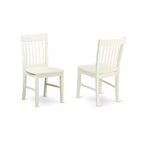 Set da tavola 3 pezzi tavolo rotondo e sedie Lino Bianco