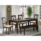 Set da Pranzo Nordico - Tavolo Rettangolare e Sedie - Set da Cucina Moderno