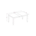 Set da Pranzo Nordico - Tavolo Rettangolare e Sedie - Set da Cucina Moderno