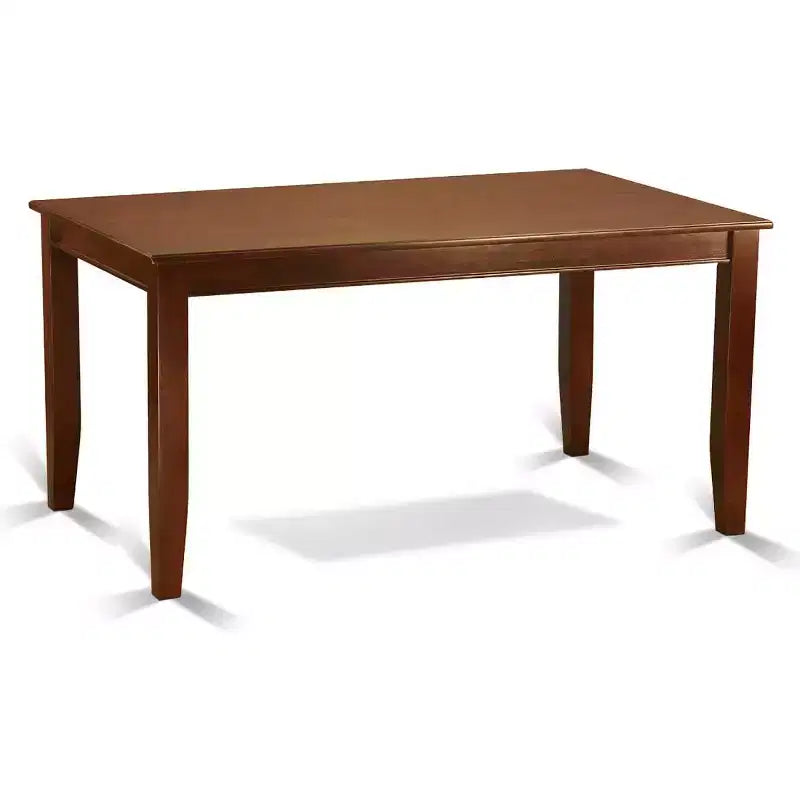 Set da pranzo moderno 5 pezzi - Tavolo rettangolare e 4 sedie - Finitura mogano - Design Art Nouveau