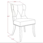 HomeStock Set da pranzo in 5 pezzi con tavolo in legno massello con finitura noce antico e 4 sedie