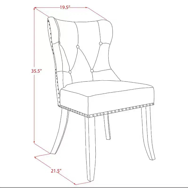 HomeStock Set da pranzo in 5 pezzi con tavolo in legno massello con finitura noce antico e 4 sedie