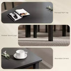 Set tavolo da pranzo per 4, tavolo e sedie da cucina moderni da 5 pezzi, set sala da pranzo in legno massiccio per piccoli spazi, angolo colazione