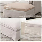 GDFStudio Nelson modernes, übergroßes 125.5 Chenille-L-förmiges modulares Ecksofa mit beweglichem Hocker