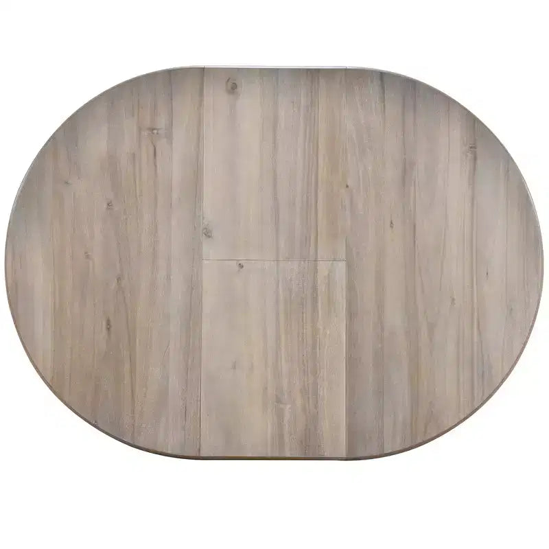 Set tavolo da pranzo rotondo allungabile, set da 5 pezzi con tavolo in legno e 4 sedie, tavolo da pranzo per 4 persone per sala da pranzo