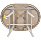 Set tavolo da pranzo rotondo allungabile, set da 5 pezzi con tavolo in legno e 4 sedie, tavolo da pranzo per 4 persone per sala da pranzo