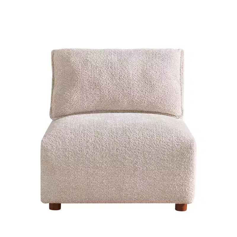 Divano sezionale moderno in boucle a 5 posti con pouf Christopher Knight Home Floria 126''