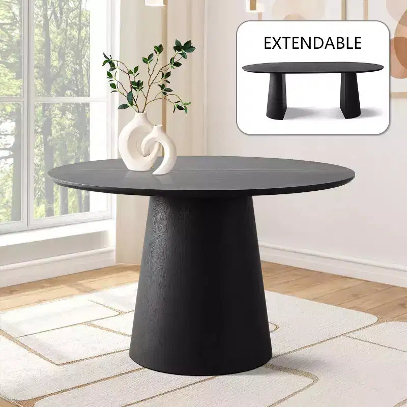 Set tavolo da pranzo allungabile ovale 3 in 1 con sedie imbottite in ciniglia e gambe in metallo dorato, mobili da pranzo versatili-Panipeachy