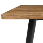 Set da Pranzo 5 Pezzi con Sedie Imbottite in Bouclé, Tavolo Compatto Effetto Legno da 119 cm e 4 Comode Sedie da Pranzo Moderne - Panipeachy