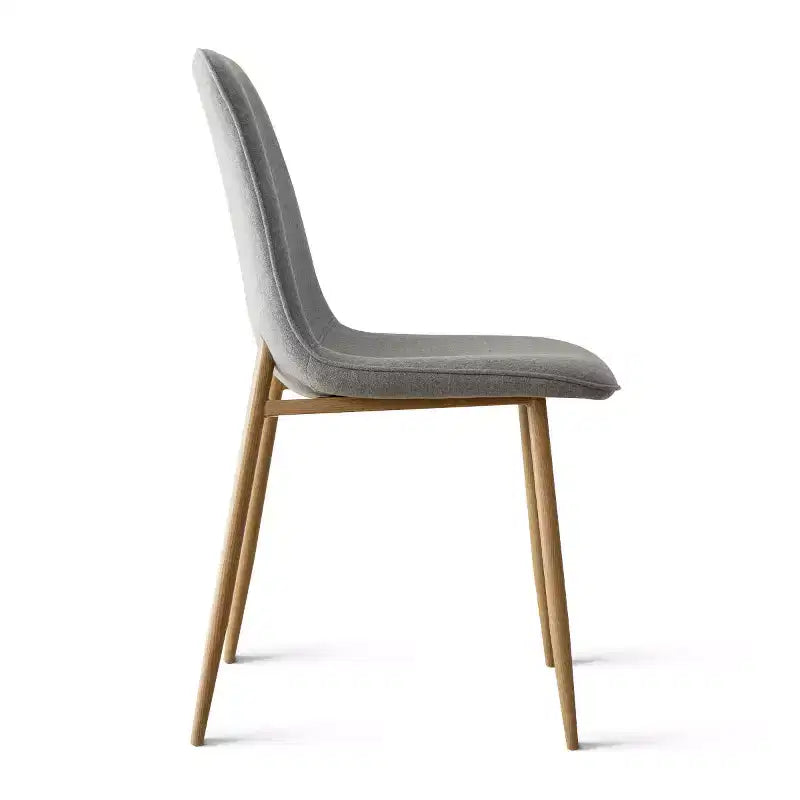 Set da pranzo rotondo da 5 pezzi, tavolo a piedistallo effetto legno da 39,5 pollici e sedie curve imbottite, ideale per angoli cucina - Panipeachy