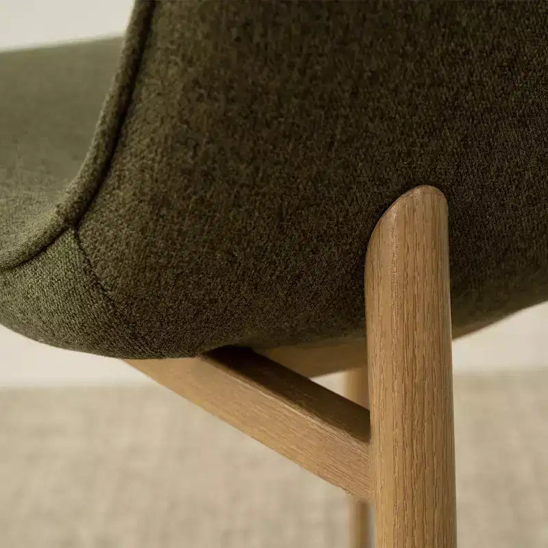 Set da pranzo rotondo da 5 pezzi, tavolo a piedistallo effetto legno da 39,5 pollici e sedie curve imbottite, ideale per angoli cucina - Panipeachy