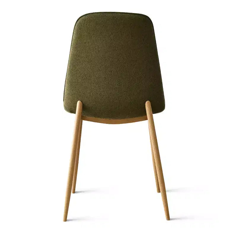 Set da pranzo rotondo da 5 pezzi, tavolo a piedistallo effetto legno da 39,5 pollici e sedie curve imbottite, ideale per angoli cucina - Panipeachy