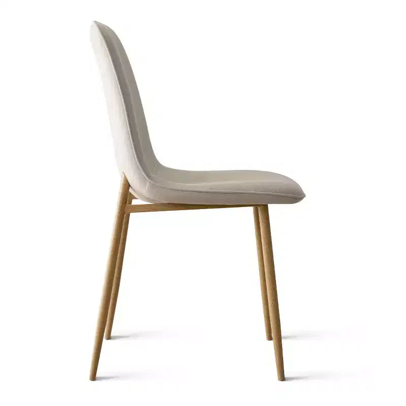 Set da pranzo rotondo da 5 pezzi, tavolo a piedistallo effetto legno da 39,5 pollici e sedie curve imbottite, ideale per angoli cucina - Panipeachy