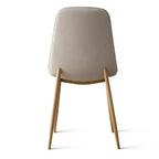 Set da pranzo rotondo da 5 pezzi, tavolo a piedistallo effetto legno da 39,5 pollici e sedie curve imbottite, ideale per angoli cucina - Panipeachy