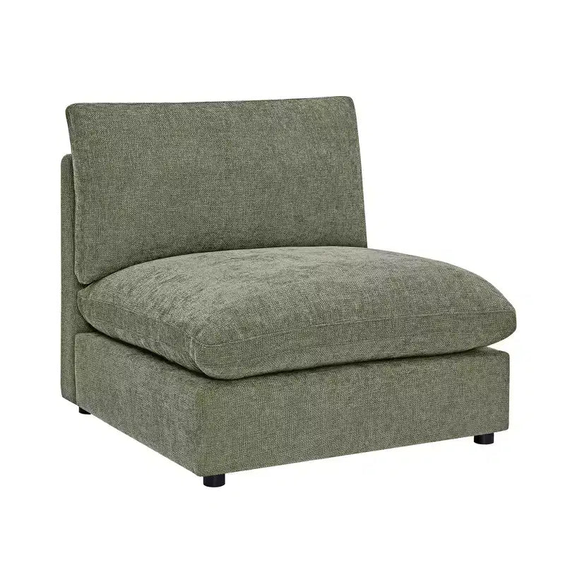 Morden Fort Divano componibile a sezione modulare da 355 cm con pouf contenitore, divano a nuvola a forma di U con seduta profonda da 56 cm, divano sezionale moderno in ciniglia per soggiorno