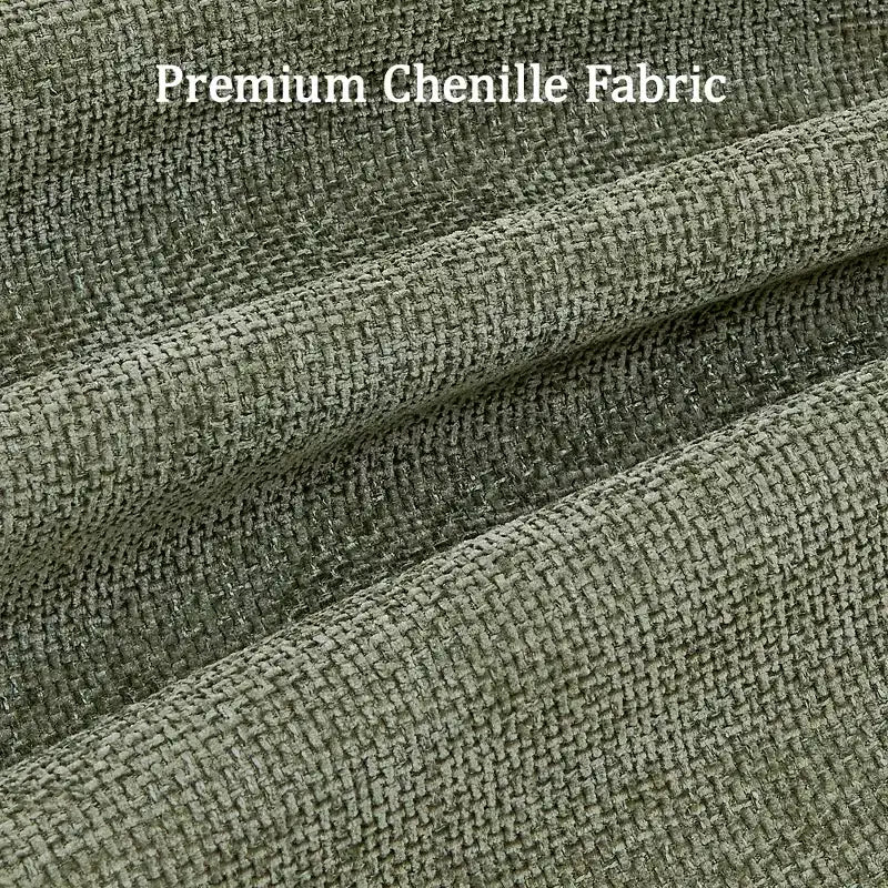 Morden Fort Divano componibile a sezione modulare da 355 cm con pouf contenitore, divano a nuvola a forma di U con seduta profonda da 56 cm, divano sezionale moderno in ciniglia per soggiorno
