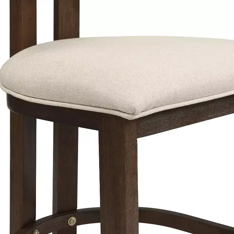 Christopher Knight Home Johnson Set Tavolo da Pranzo Alto con Tre Sedie Imbottite in Legno di Gomma, Stile Rustico