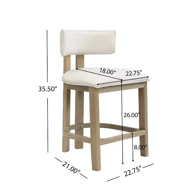 Christopher Knight Home Johnson Set Tavolo da Pranzo Alto con Tre Sedie Imbottite in Legno di Gomma, Stile Rustico