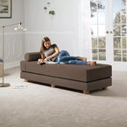 Lit de repos/lit d’appoint escamotable grand format – microvelours