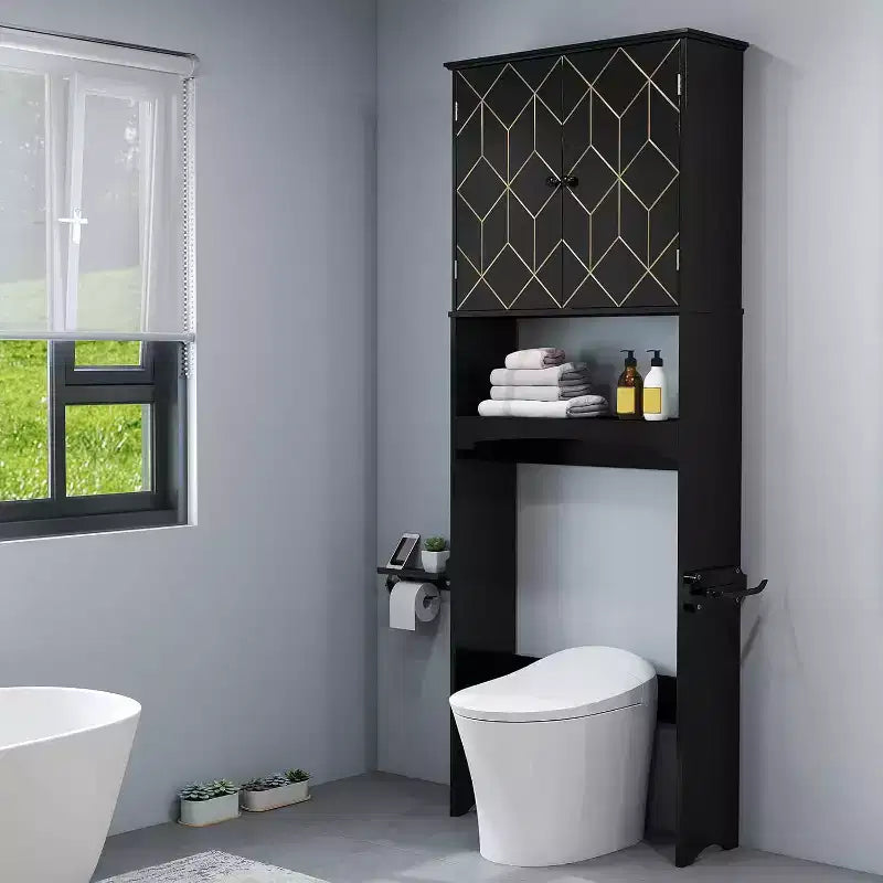 Mobile salvaspazio sopra il WC per il bagno