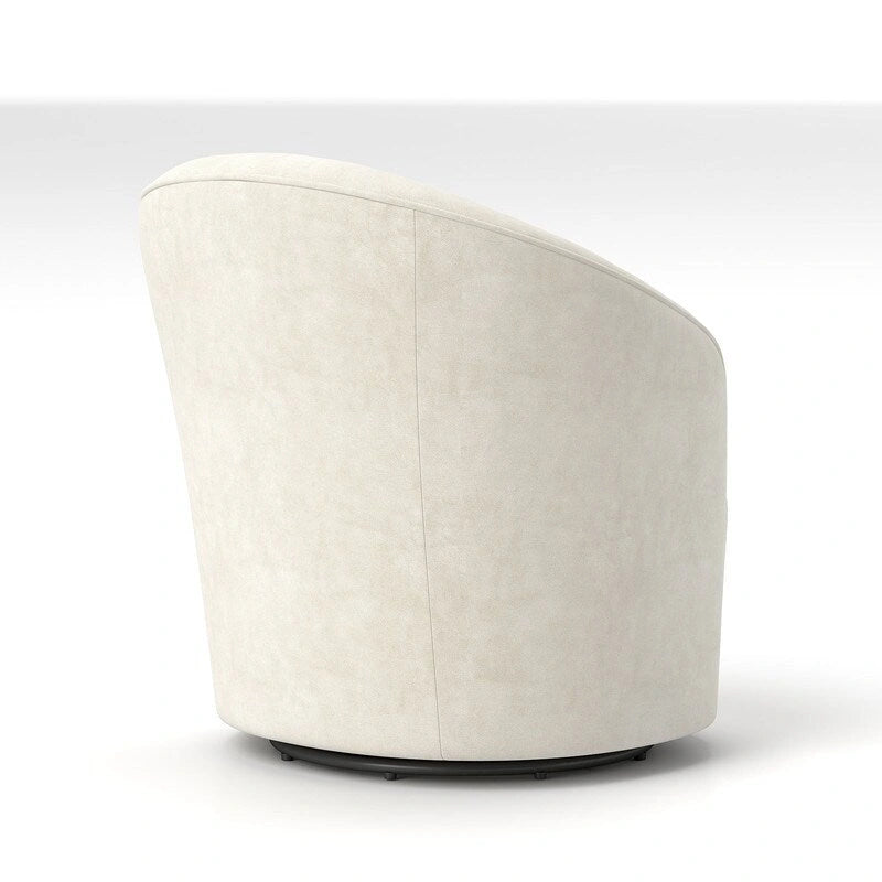 Lot de 2 fauteuils tonneau modernes SEYNAR en velours rembourré, pivotants à 360 degrés, avec dossier capitonné à boutons