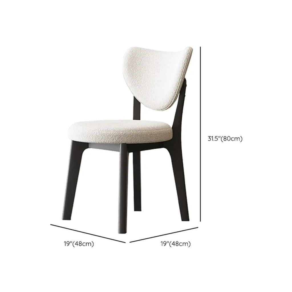 Sedia da pranzo moderna senza braccioli, con schienale alto e rivestimento in similpelle