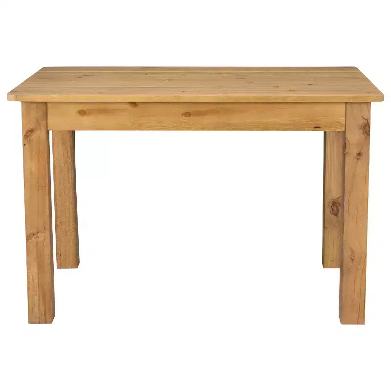 Mesa de jantar retangular Flash Furniture, 46 x 30, em pinho maciço