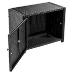 Ensemble de canapé d’angle d’extérieur en rotin, cadre quadrilatéral pour spa