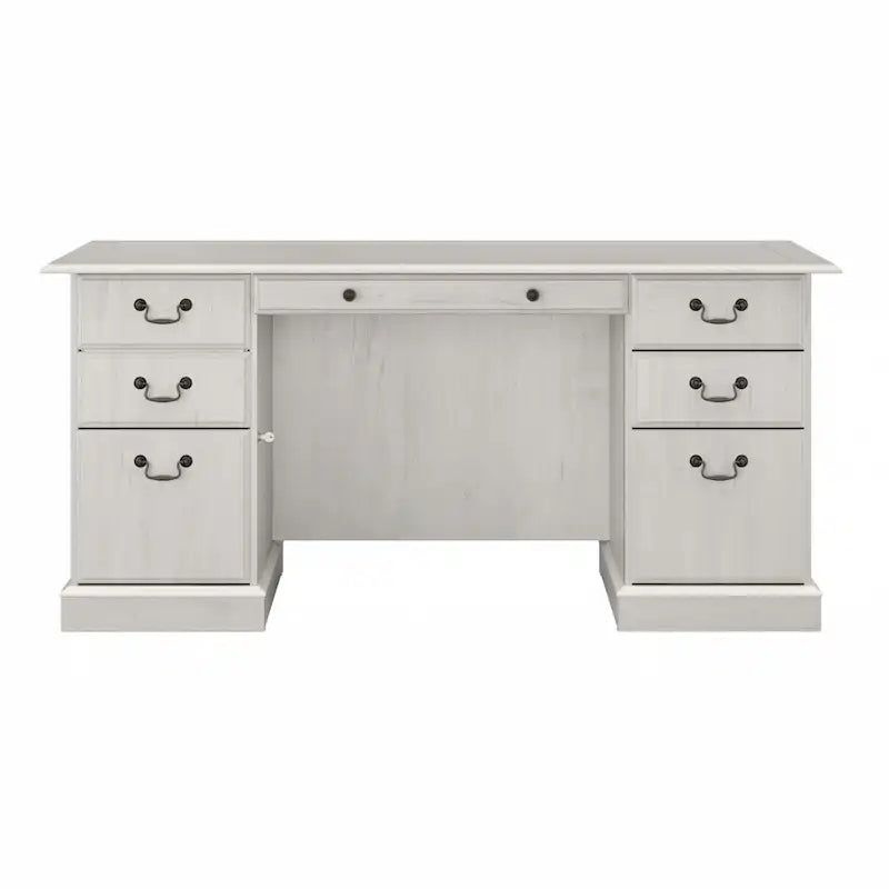 Scrivania direzionale Bush Furniture Saratoga con cassetti e vano portaoggetti