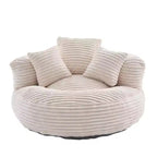 Sitzsack-Sofa für Erwachsene und Kinder, übergroßer Cord-Sitzsack mit 3 Kissen und Armlehne für Wohnzimmer oder Schlafzimmer