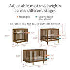 Lettino trasformabile 8-in-1 Babyletto Pogo con kit di conversione per tutte le fasi