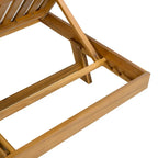 Set di 2 chaise longue da esterno in acacia Christopher Knight Home Michael