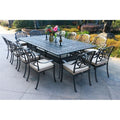 Set da pranzo in alluminio color canna di fucile da 13 pezzi Manasquan di Havenside Home