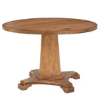 Set da pranzo Lifestorey Kerrington da 4 pezzi con banquette con schienale trapuntato, noce/crema: tessuto effetto lino, tavolo con base a piedistallo