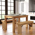 Mesa de jantar retangular Flash Furniture, 46 x 30, em pinho maciço