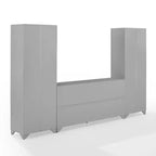 3pc Tara Sideboard and Pantry Set Distressed - Crosley