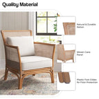Fauteuil d’appoint Tatum en rotin