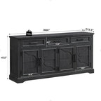 Farmhouse Buffet Sideboard Cabinet,Coffee Bar Wine Bar for Dining Room - N/A