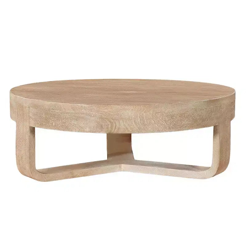 Tavolino da caffè rotondo Royal Hampton da 32" con piano e base a slitta aperta