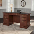 Scrivania direzionale Bush Furniture Saratoga con cassetti e vano portaoggetti