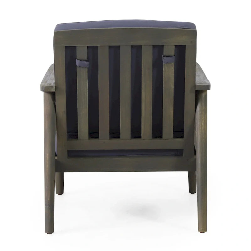 Ensemble de salon extérieur Willowbrook en bois d’acacia pour 4 personnes, par Christopher Knight Home