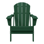 Polytrends Laguna Fade Resistant All Weather Outdoor Patio Folding Adirondack Chair