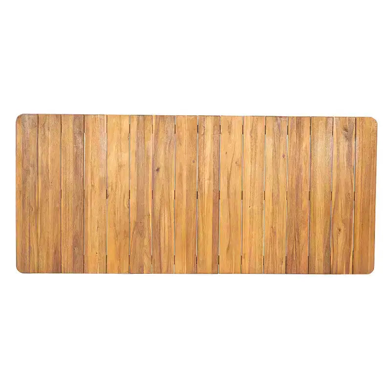 Christopher Knight Home Irene Ensemble repas d’extérieur rustique de 9 pièces en bois d’acacia, avec chaises à dossier incurvé et coussins