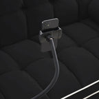 Velvet Convertible 55'' 2-Seater Sleeper Sofa with Pull-Out Bed, Adjustable Recline, Side Pockets, and Phone Holder