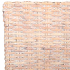 Ensemble de 2 chaises de salle à manger en osier naturel, 19 l x 22 p x 41 h, style bohème côtier