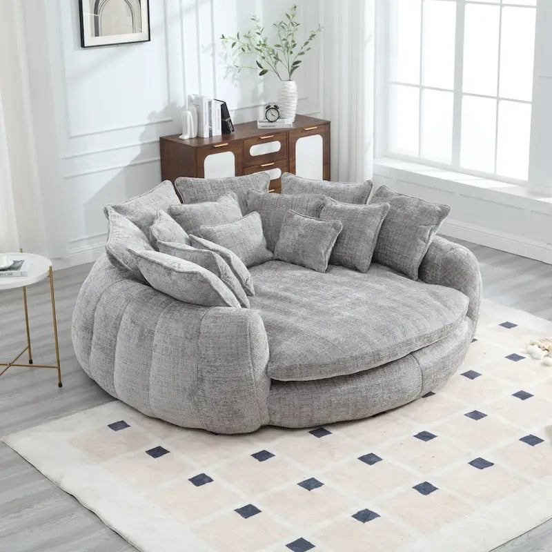 Comodo divano letto matrimoniale a panetto, divano letto oversize con braccioli