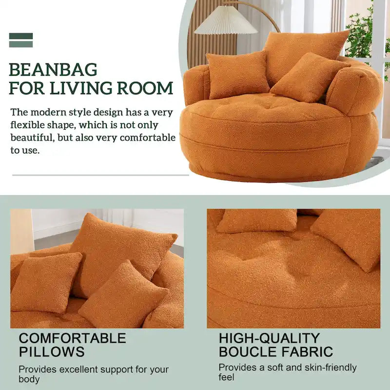 Poltrona rotonda relax ?C bianco/blu/grigio/giallo/arancione/rosso rosa/blu navy/verde, posto singolo e doppio