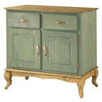 Grünes Buffet-Sideboard aus Holz