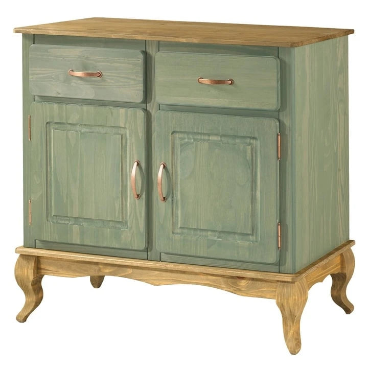 Grünes Buffet-Sideboard aus Holz
