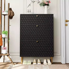 Meuble de rangement à chaussures CLIHOME pour entrée, 24 paires, avec tiroirs basculants, étagère et placard